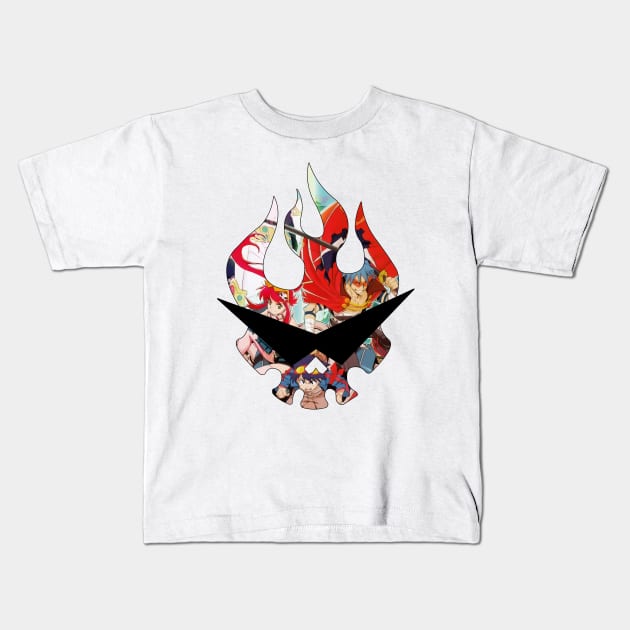 Tengen Toppa Gurren Lagann Kids T-Shirt by TheGr8DesuTree